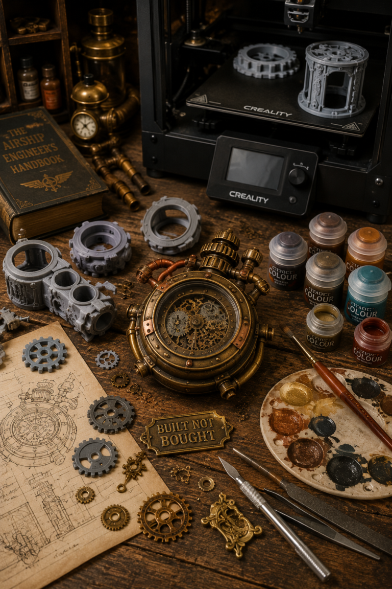 3D Printing Steampunk Props and Decor from Start to Finish